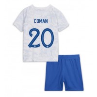 France Kingsley Coman #20 Replica Away Minikit World Cup 2022 Short Sleeve (+ pants)